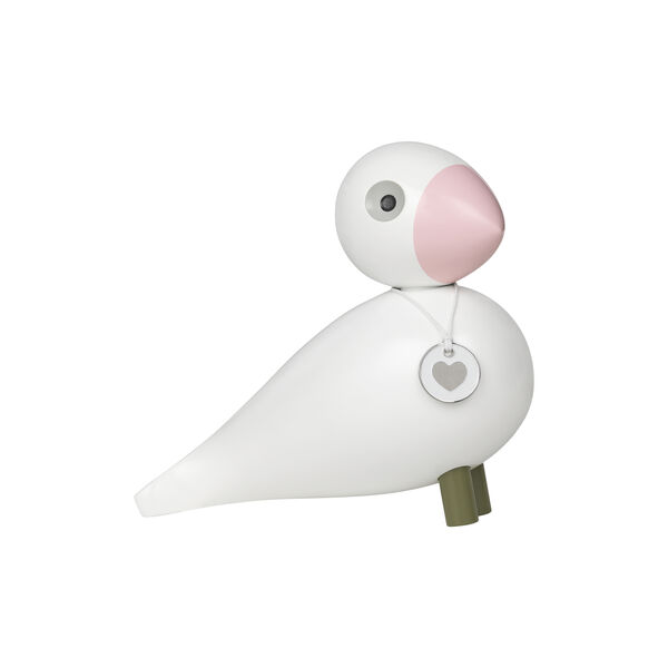 Sangfugl Love, hvit/rosa, Kay Bojesen Denmark