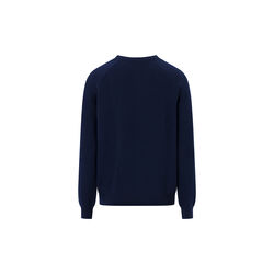 O-neck merino wool rib knit, total eclipse, KnowledgeCotton Apparel 