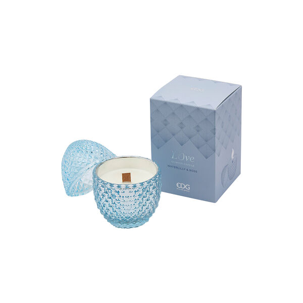 Eggformet duftlys, waterlilly & moss, Enzo de Gasperi