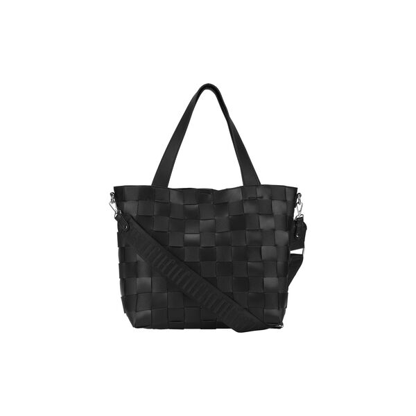 Braided Cross-Body Shopper, black, Ilse Jacobsen Hornbæk