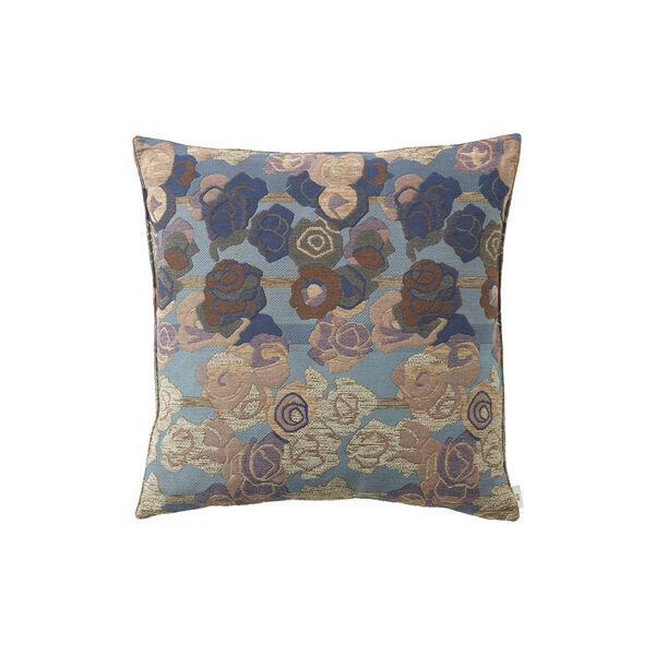 Frida roses pute 50x50, blue/pink, Kitty Sablu