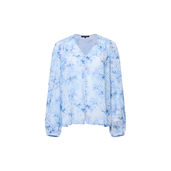 DAISY ABILENE SLEEVE BLOUSE, blue multi, French Connection