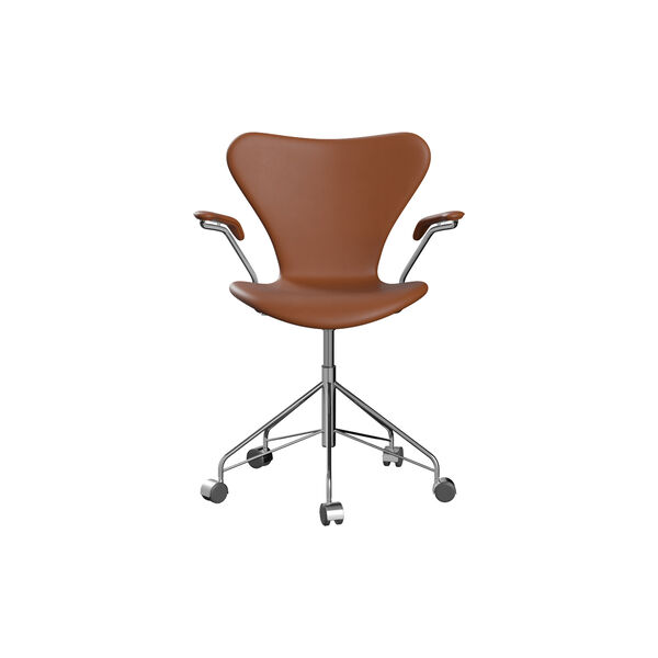 Series 7™ 3217 fullt polstret kontorstol, Essential walnut, Fritz Hansen