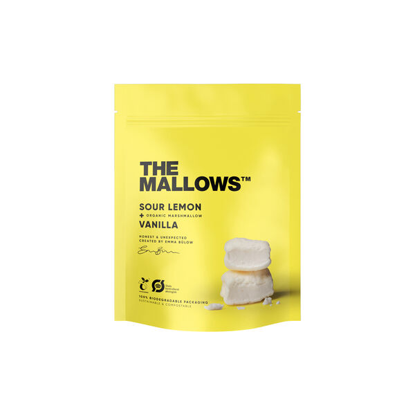 Gourmet marshmallows, sour lemon & vanilla, The Mallows