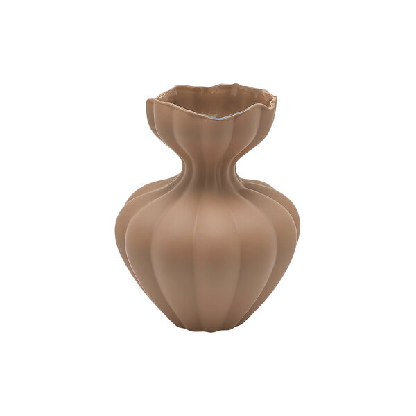 Flow vase, light brown, Enzo de Gasperi