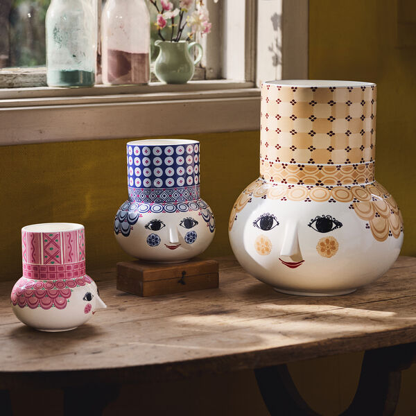 Olga Vase, pink, Bjørn Wiinblad