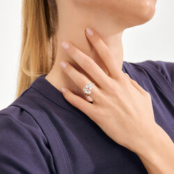 AJANI ring, s&oslash;lvbelagt, Pilgrim