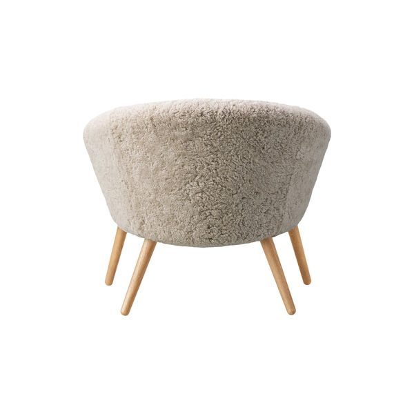 Ditzel loungestol, hvit/oiled eik, Fredericia Furniture