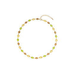 Lysne Halssmykke, gul, Hadeland Glassverk