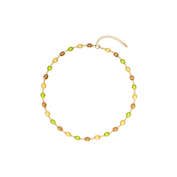 Lysne Halssmykke, gul, Hadeland Glassverk