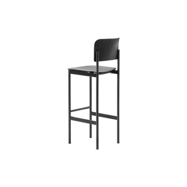 Plan Barstool, svart lakkert ash/svart, Fredericia Furniture