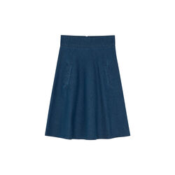 Soft Denim Stelly Skirt, sargasso sea, Mads N&oslash;rgaard