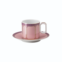 Signum Espresso kopp med underkopp, rose, Rosenthal x Swarovski