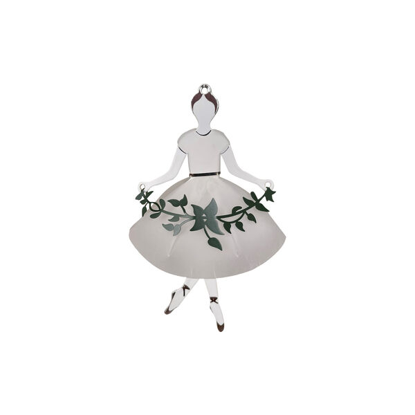 Dansende ballerina 2 stk, sølv, Jette Frölich Design