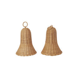 Flettede bjeller 2 stk., natural, Ferm Living