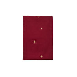 Bordløper med gullstjerner, rød, Langkilde & Søn