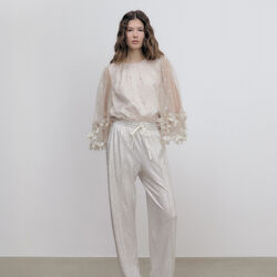 Carisma Top, pale mushroom/silver glitter, Ida Sjöstedt