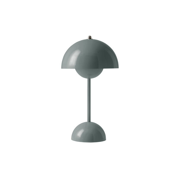 Flowerpot VP9 oppladbar bordlampe, stone blue, &Tradition