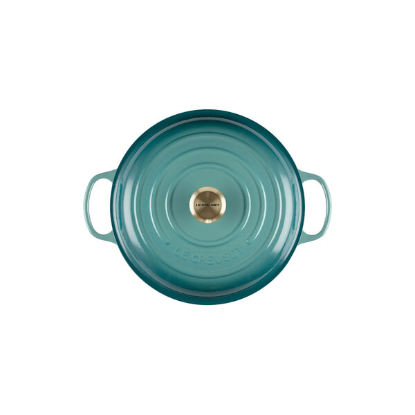 Signature st&oslash;pejern buffetgryte 30 cm, bleu riviera, Le Creuset