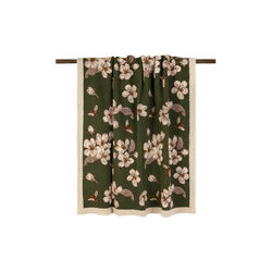 MAGNOLIA GREEN Boiled wool pledd 150x190cm, Frati Home