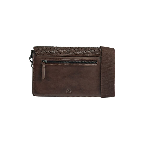 ArabellaMBG Crossb. Bag Weave, dark brown, Markberg