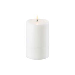 LED Pillar Candle 15 cm, nordic white, Uyuni Lighting