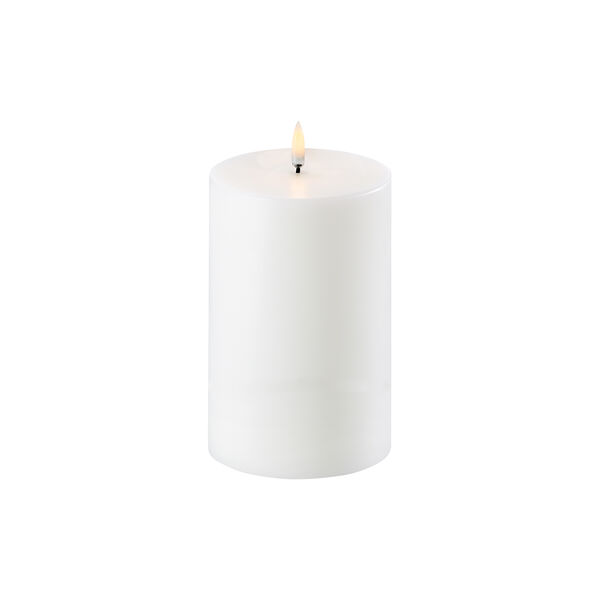LED Pillar Candle 15 cm, nordic white, Uyuni Lighting