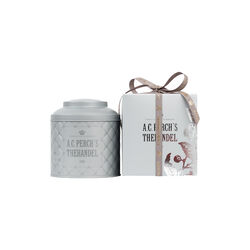 Superior Grå boks m.  Hvit Julete, A.C. Perch's Thehandel