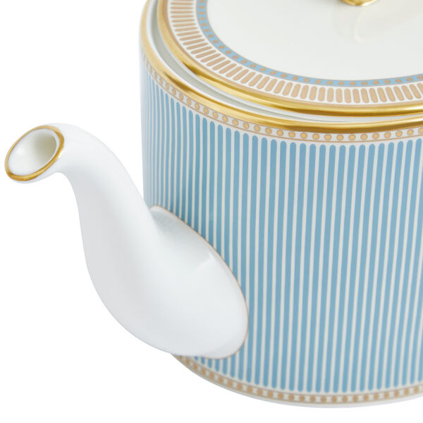 Helia Teapot 1 L, hvit/turkis/gull, Wedgwood