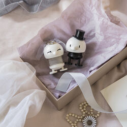 Brud & brudgom, hvit/sort, Hoptimist