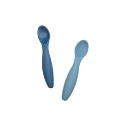 Skjesett kort, vintage blue, Sebra