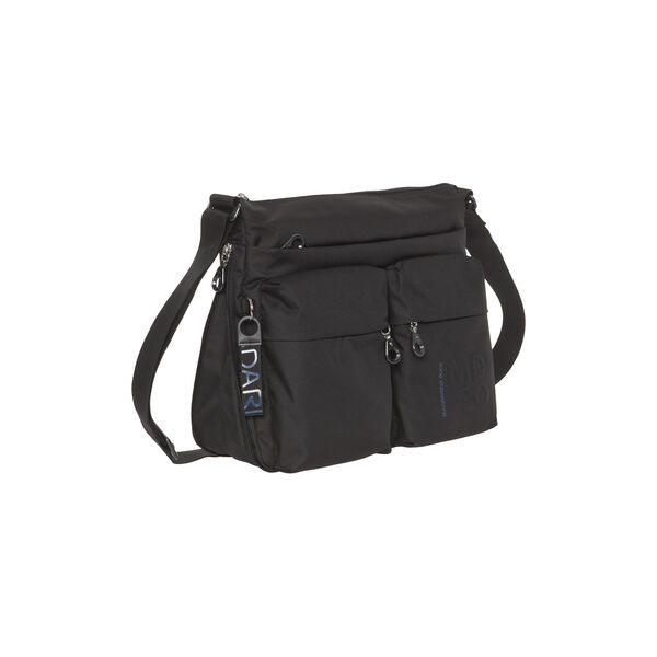MD20 expandable crossover veske, black, Mandarina Duck
