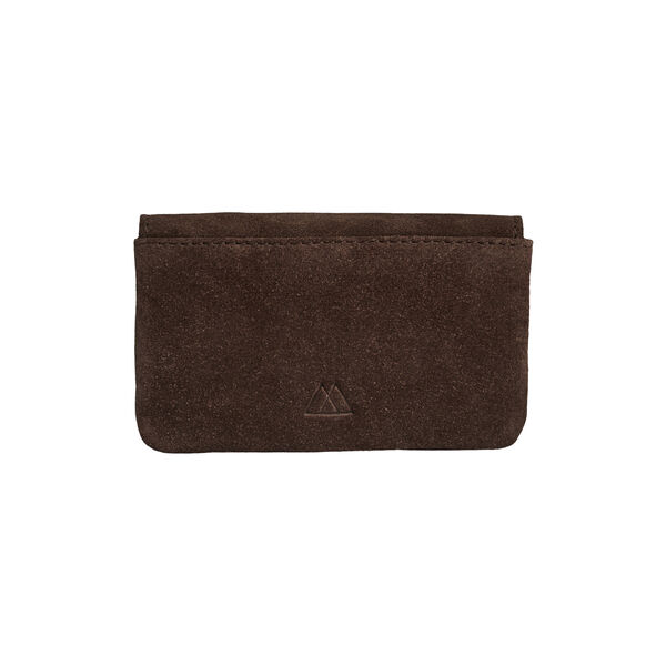 FaithMBG Coin Purse Suede, dark brown, Markberg