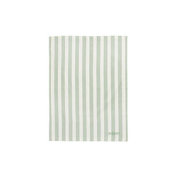 Kjøkkenhåndduk 2-pk, kremhvit med grønt mønster, Hellstrøm Items