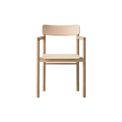 3445 Post armstol spisebordsstol, lakkert eik, Fredericia Furniture