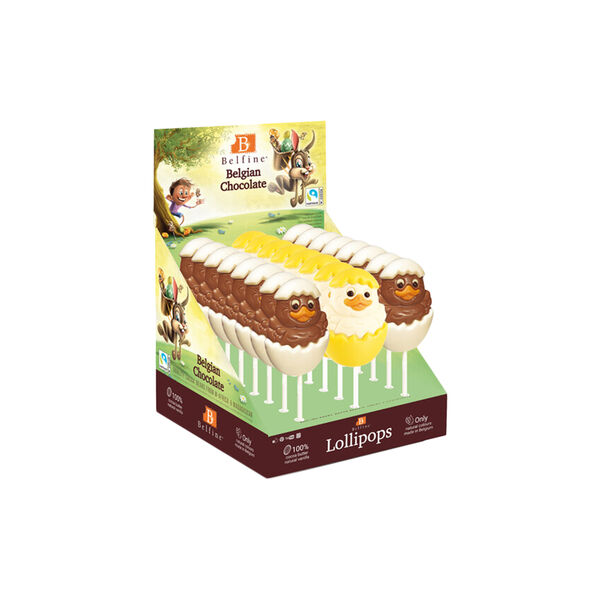 Lollipop Samantha Chick assortert sjokolade 1 stk., Belfine