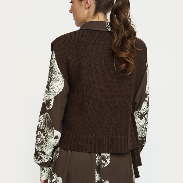 SRTimo Vest Knit Knitwear, demitasse, Soft Rebels