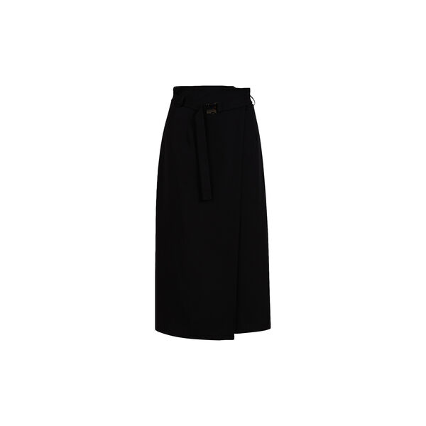 Long wrap skirt, black - 100, Coster Copenhagen