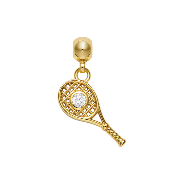 Tennis Charm, gold, WHO IS SHE