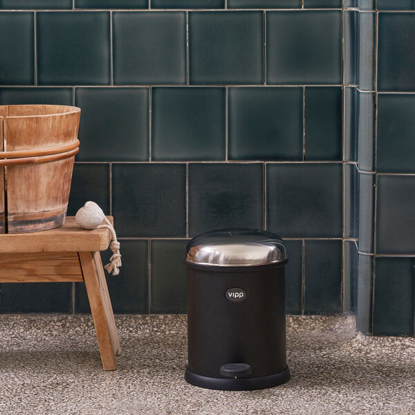 VIPP12 pedalb&oslash;tte, svart, Vipp