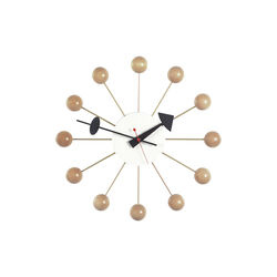 Ball Clock, natural beech, Vitra 