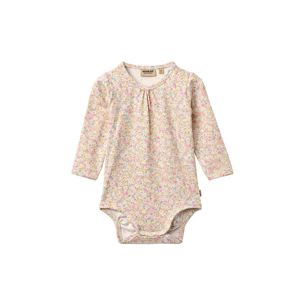 Body L/S Liv, blush flower meadow, Wheat