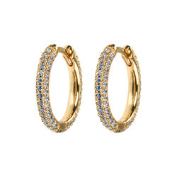 Emilia medium stone hoops, Emilia by Bon Dep