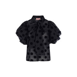 Bobby Shirt, black w/dots, HUNKØN