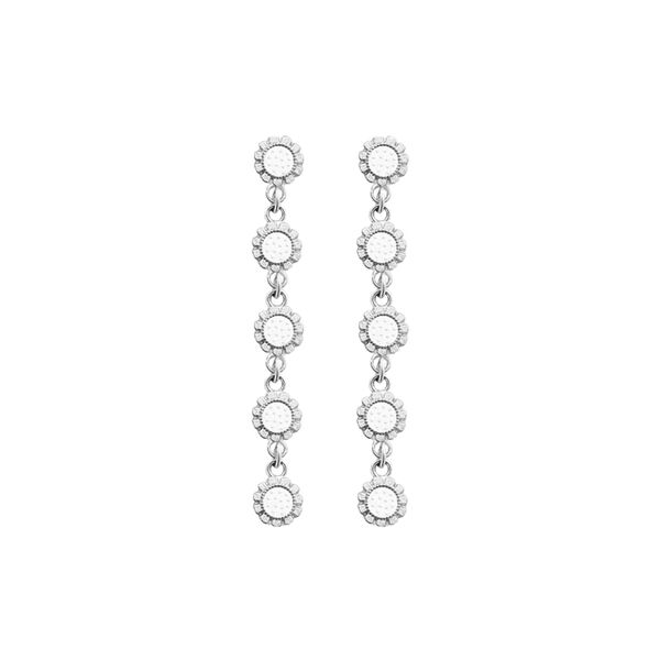 Bloom øredobber 5-blomster, hvit, Th. Marthinsen