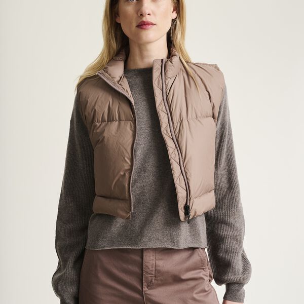 Feather down kort vest, deer, BITTE KAI RAND