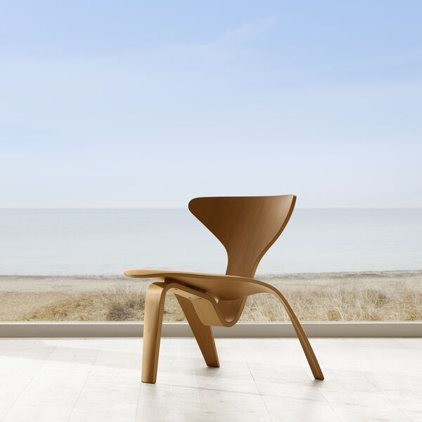 PK0 A&trade; loungestol, oregon pine, Fritz Hansen