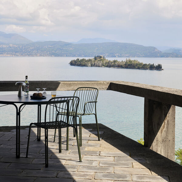 Thorvald SC94 Outdoor Side Chair, bronze green, &Tradition