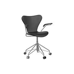 Series 7™ 3217 Fully Upholstered Office Chair, Essential black, Fritz Hansen