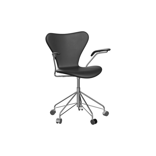Series 7™ 3217 Fully Upholstered Office Chair, Essential black, Fritz Hansen
